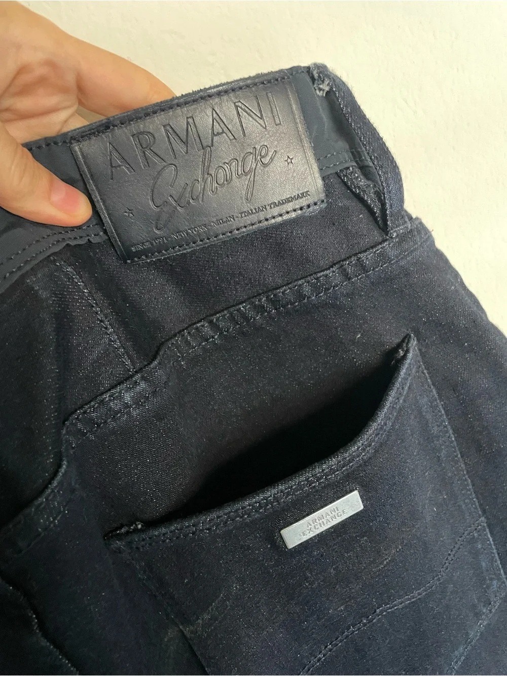 ARMANI Exchange dark blue Dress jeans Pants rare